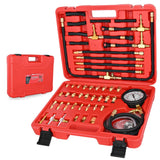 Nilight 52 pcs 0-140 PSI Fuel Pressure Gauge with 9.49,7.89,6.30 Fuel Line Fittings Master Fuel Pressure Tester Kit, view 2