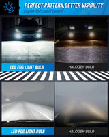 Nilight 5202/5201/PS24W/9009/PS19W Xenon LED Fog Light Bulbs EF2 Series DRL 60W 6000K | 2 BULBS, view 5