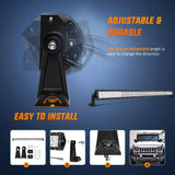 Nilight 52 Inch 300W 30000LM Double Row Spot Flood LED Light Bar, view 3