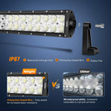 Nilight 52 Inch 300W 30000LM Double Row Spot Flood LED Light Bar, view 6