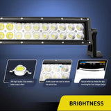 Nilight 52 Inch 300W Curved Spot Flood Combo LED Light Bar, view 3
