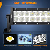 Nilight 52 Inch 300W Double Row Curved Spot Flood LED Light Bar | 12AWG Wire 5Pin Switch, view 3