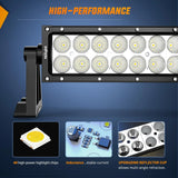 Nilight 52 Inch 300W Double Row Spot Flood LED Light Bar | 14AWG Wire 5Pin Switch, view 3