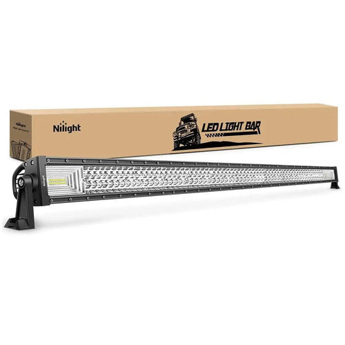 Nilight 52 Inch 783W 49500LM Triple Row Spot Flood Led Light Bar