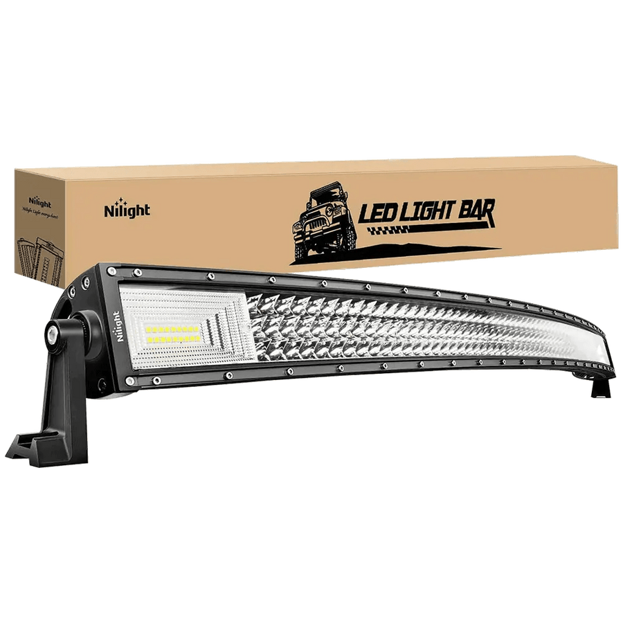 Nilight 52 Inch 783W 78000LM Triple Row Curved Spot Flood LED Light Bar