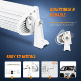 Nilight 52 Inch 783W Spot Flood Combo White Case Led Light Bar, view 6