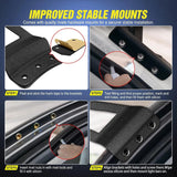 Nilight 52 Inch Curved Light Bar Bracket at Upper Windshield Roof Cab for 2007-2013 Chevy Silverado Suburban Avalanche Tahoe & GMC Yukon Sierra (Pair), view 3