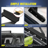 Nilight 52 Inch Curved Light Bar Bracket at Upper Windshield Roof Cab for 2004-2018 Ford F150 & SVT Raptor (Pair), view 5