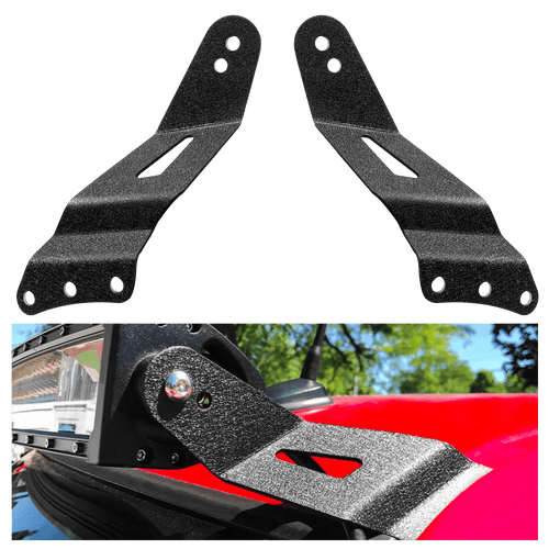 Nilight 52 Inch Curved Light Bar Mount Bracket at Upper Windshield Roof Cab for 1999-2006 Chevy Silverado Suburban Avalanche Tahoe & GMC Yukon Sierra (Pair)