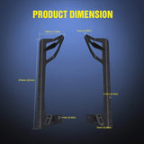 Nilight 52 Inch Straight Light Bar and Pod Light Windshield Frame Mounts For 2007 2008 2009 2010 2011 2012 2013 2014 2015 2016 2017 Jeep Wrangler JK, view 2