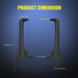 Nilight 52 Inch Light Bar Windshield Frame Mounts for Jeep Wrangler JL/JLU Unlimited 2018 2019 2020 2021 2022 2023 2024, view 2