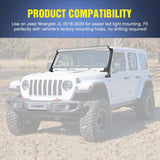 Nilight 52 Inch Light Bar Windshield Frame Mounts for Jeep Wrangler JL/JLU Unlimited 2018 2019 2020 2021 2022 2023 2024, view 5