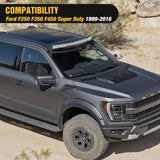 Nilight 54 inch Curved LED Light Bar Bracket Mounting Upper Windshield Roof Cab Brackets Compatible with Ford F250 F350 F450 Super Duty 1999-2016, view 6