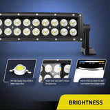 Nilight 54 Inch 312W Double Row Curved Black Spot Flood Led Light Bar, view 3
