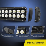 Nilight 54 Inch 312W Double Row Curved Black Spot Flood Led Light Bar, view 5
