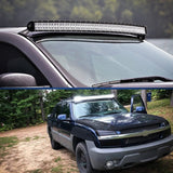 Nilight 54 Inch Curved Light Bar Bracket at Upper Windshield Roof Cab for 1999-2006 Chevy Silverado Suburban Avalanche Tahoe & GMC Yukon Sierra (Pair), view 6
