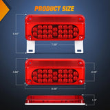 Nilight 54Leds LED RV White License Plate Red Tail Lights, view 2