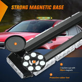 Nilight 29.5 Inch Roof Top Amber Mix Green Strobe Lights 56LED Hazard Emergency Warning Light Bar Magnetic Mount, view 3
