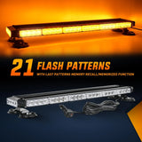 Nilight 29.5 Inch Roof Top Amber Strobe Lights 56LED Hazard Emergency Warning Light Bar Magnetic Mount, view 5