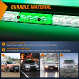Nilight 29.5 Inch Roof Top Green White Strobe Lights 56LED Hazard Emergency Warning Light Bar Magnetic Mount, view 2
