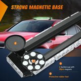 Nilight 29.5 Inch Roof Top Green White Strobe Lights 56LED Hazard Emergency Warning Light Bar Magnetic Mount, view 4