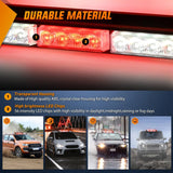 Nilight 29.5 Inch Roof Top Red White Strobe Lights 56LED Hazard Emergency Warning Light Bar Magnetic Mount, view 2