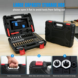 Nilight 56PCS Thread Chaser Set SAE Metric Universal UNC UNF Sizes | Master Thread Repair Kit with Case 23 Taps 28 Dies 3 Files 2 Gauge Automotive Tool for Mechanics Auto Shop Home Garage Repair, view 5