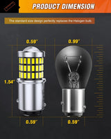 Nilight 57LED 1157 6100K Cool White 2057 2357 BAY15D 7528 LED Bulb (Pair), view 2