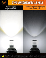 Nilight 57LED 1157 6100K Cool White 2057 2357 BAY15D 7528 LED Bulb (Pair), view 3