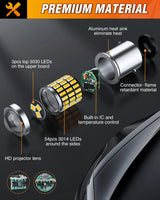 Nilight 57LED 1157 6100K Cool White 2057 2357 BAY15D 7528 LED Bulb (Pair), view 4