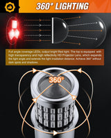 Nilight 57LED 1157 Red 2057 2357 BAY15D 7528 LED Bulb (Pair), view 5