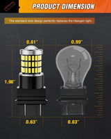Nilight 57LEDs 6100K Cool White 3156 3056 4157 3057 3157 LED Bulbs (Pairs), view 2