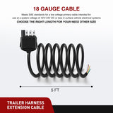 Nilight 5ft 18AWG 4 Pin Jacketed Cable Trailer Wire, view 4