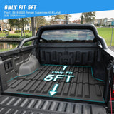 Nilight 5ft Rubber Short Bed For 2019 2020 2021 2022 2023 2024 Ford Ranger, view 2