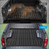 Nilight 5.5ft Rubber Short Trunk Bed For 2007-2021 Toyota Tundra, TPE Heavy-Duty Pick-up Bed Liner for Toyota Tundra Accessories, Anti-Slip Texture, All Weather Protection, view 3