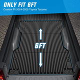 Nilight Truck Bed Mat 6 FT for 2024 2025 Toyota Tacoma, TPE Heavy-Duty Pick-up Bed Liner for Toyota Tacoma Accessories, Anti-Slip Texture, All Weather Protection, view 3