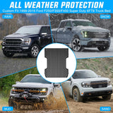 Nilight 6.6ft Rubber Short Trunk Bed for 2007-2019 Silverado/Sierra 2500 3500HD & 1500 2007-2018, TPE Heavy-Duty Pick-up Bed Liner for Chevy GMC Accessories, Anti-Slip Texture, All Weather Protection, view 4