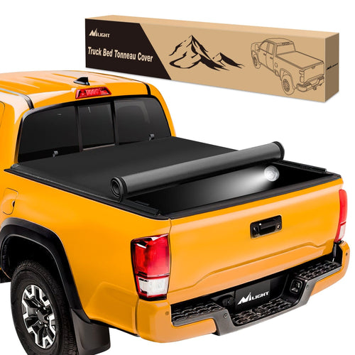 Nilight 5ft Soft Roll Up Truck Bed Cover for Toyota Tacoma 2016 2017 2018 2019 2020 2021 2022 2023 2024