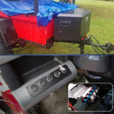 Nilight 5Gang 3Pin Blue Rocker Switch Panel, view 6
