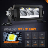 Nilight 5.3 Inch 15W 1680LM Slim DRL Anti-Glare Spot LED Light Bars (Pair) | 16AWG DT Wire, view 2