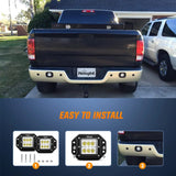Nilight 4.8 Inch 18W Flush Mount Flood LED Work Light Kit | 10FT Wire 3Pin Switch, view 4