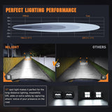 Nilight 4.8 Inch 20W 2510LM Flush Mount Spot LED Work Lights (Pair) | 16AWG DT Wire, view 4
