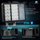 Nilight 5 Inch 25LED Square Flood Built-in EMC LED Pod Lights (Pair), view 5