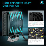 Nilight 5 Inch 25LED Square Flood Built-in EMC LED Pod Lights (Pair), view 6