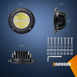 Nilight 5 Inch 36W Upgraded Flush Mount Spot Flood LED Work Lights (Pair), view 2