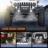 Nilight 5 Inch 36W Upgraded Flush Mount Spot Flood LED Work Lights (Pair), view 5