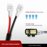 Nilight 5.2 Inch 72W 10800LM Yellow Flood Led Light Bar Kit (Pair) | 16AWG Wire 3Pin Switch, view 5