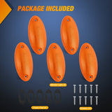 Nilight 5PCS 4LED Amber Cab Roof Marker Light, view 5