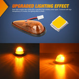 Nilight 5PCS 9LED Amber Cab Roof Marker Light, view 3