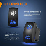 Nilight 5Pin Laser On/Off Fog Lights Rocker Switch Blue, view 3